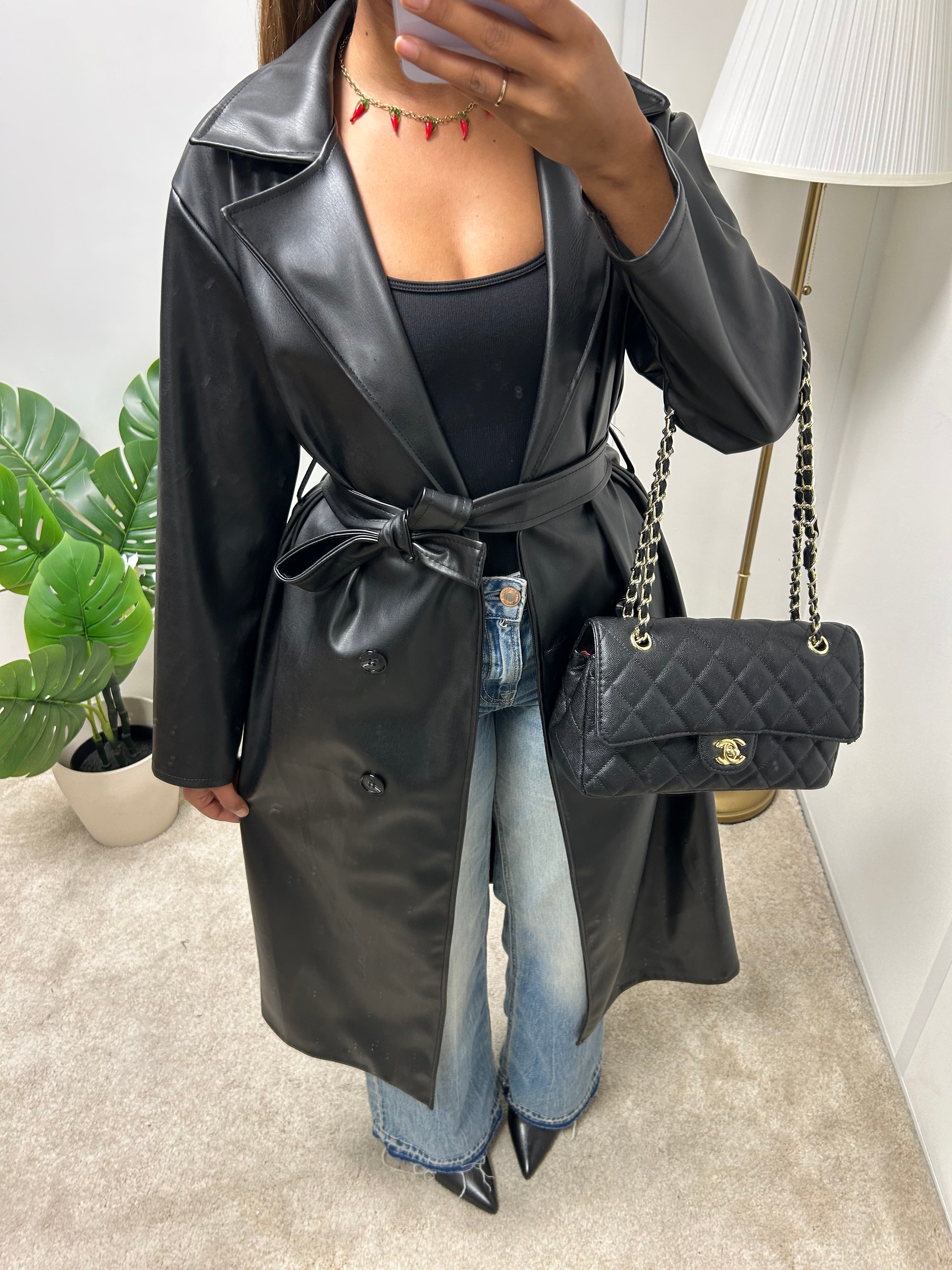 Trench cuir Salima