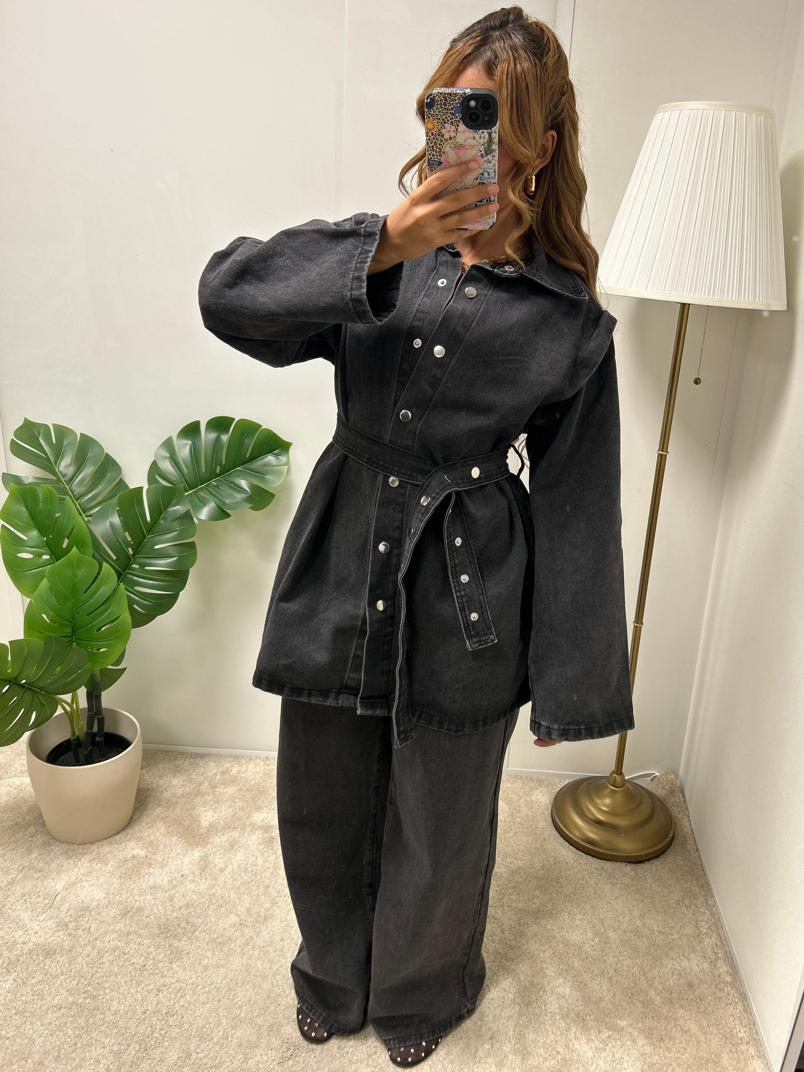 Veste boutonné en jeans SYRIELLE (gris)