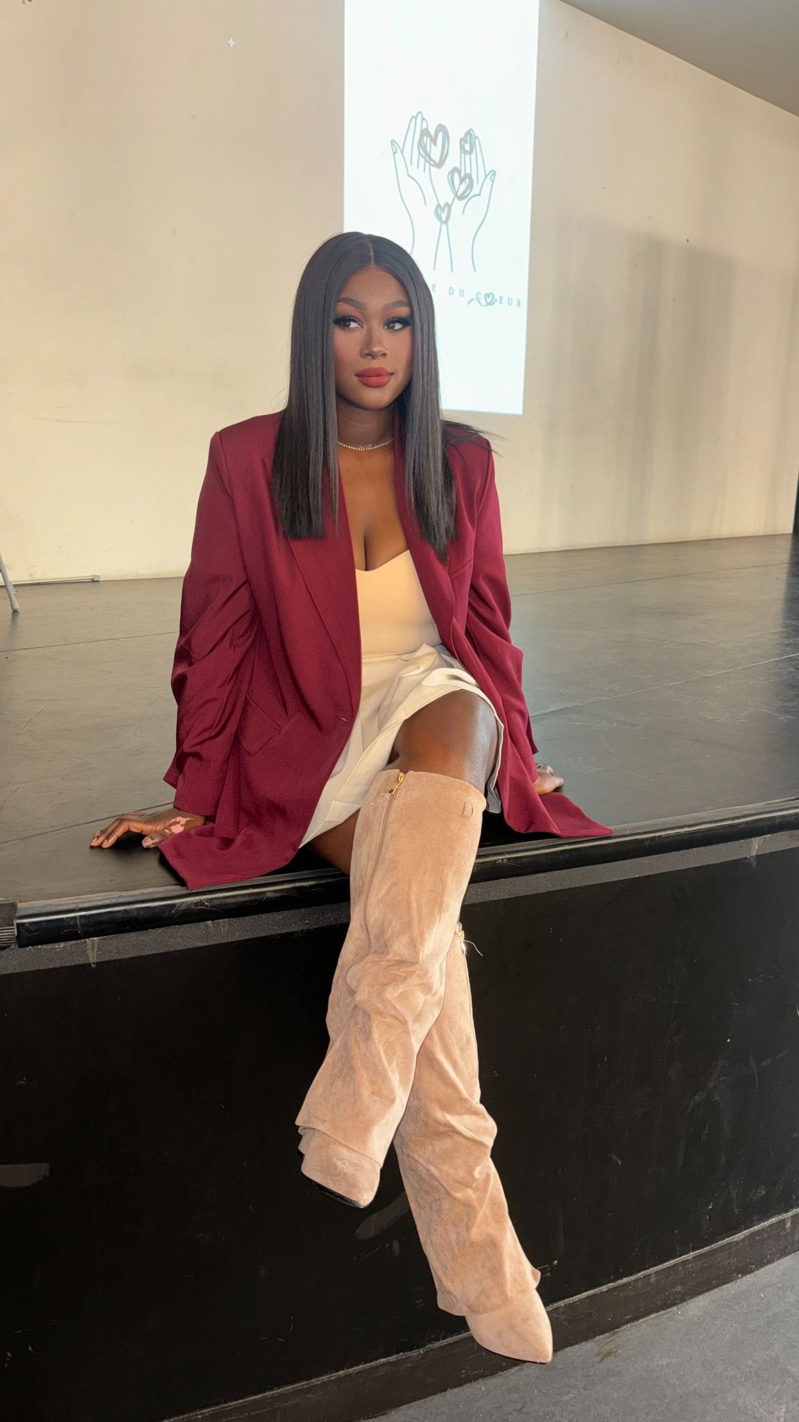 Bottes a talons suédine MARWA