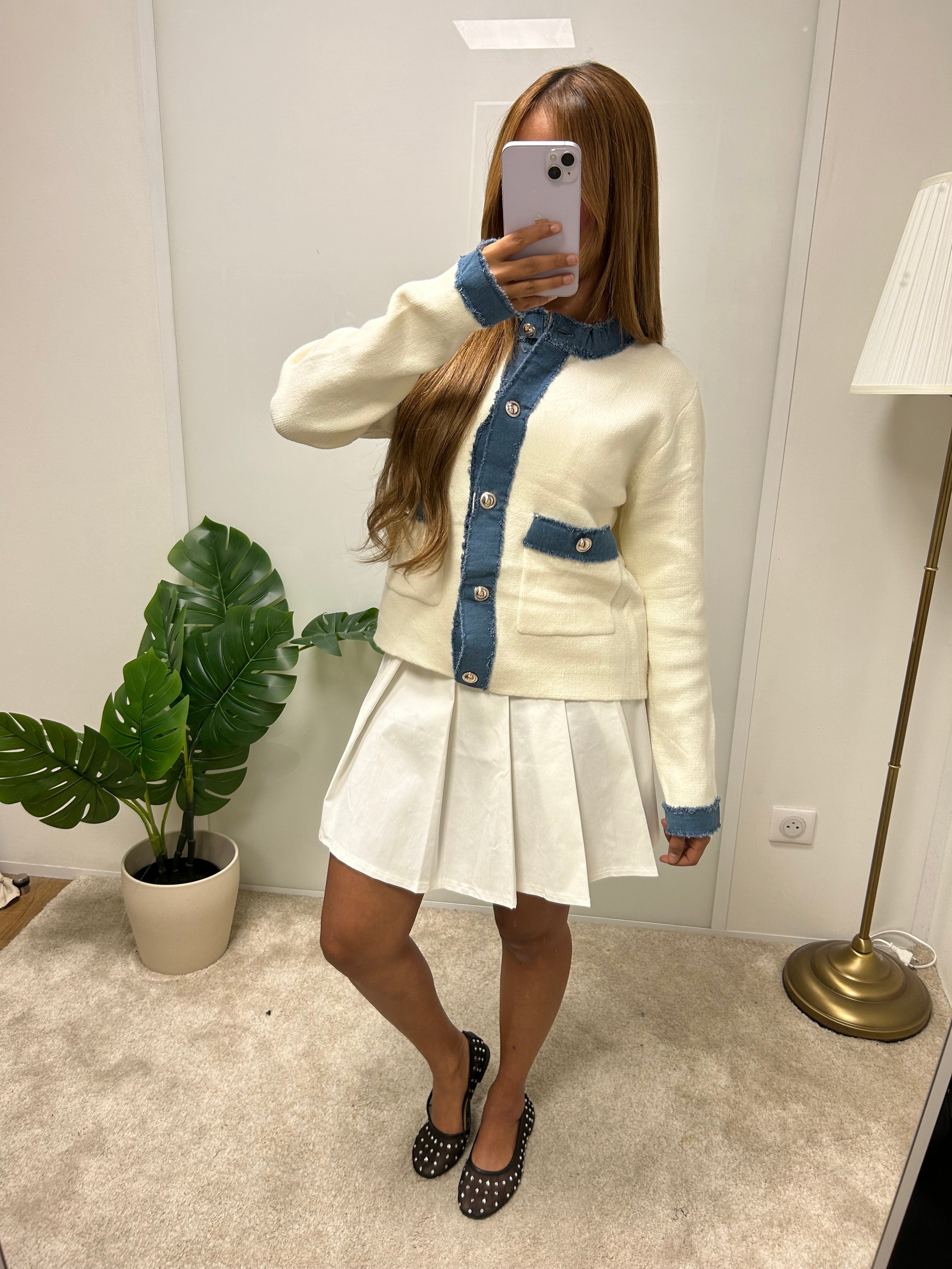 Pull boutonné Seltana polaire