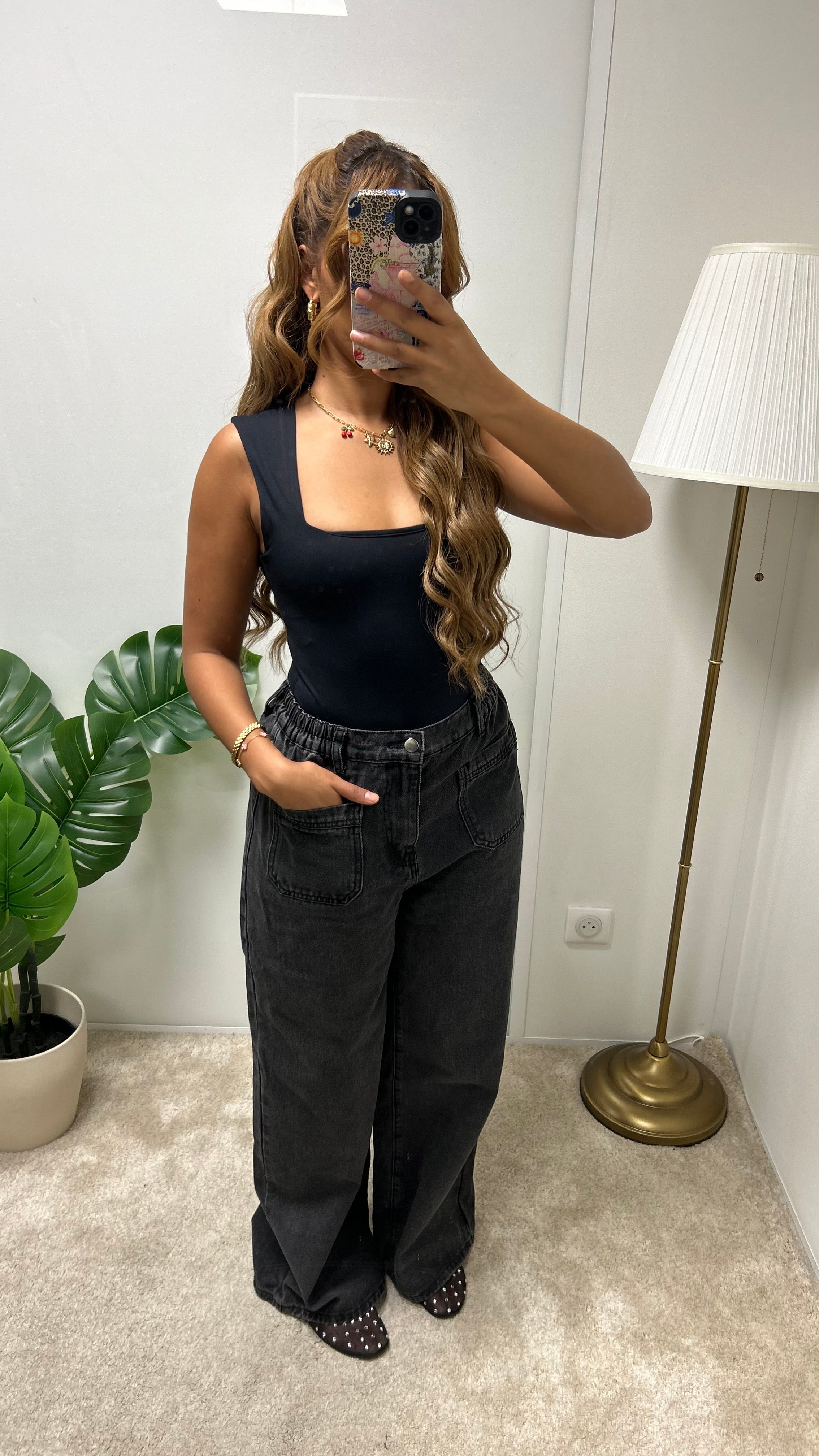 Veste boutonné en jeans SYRIELLE (gris)