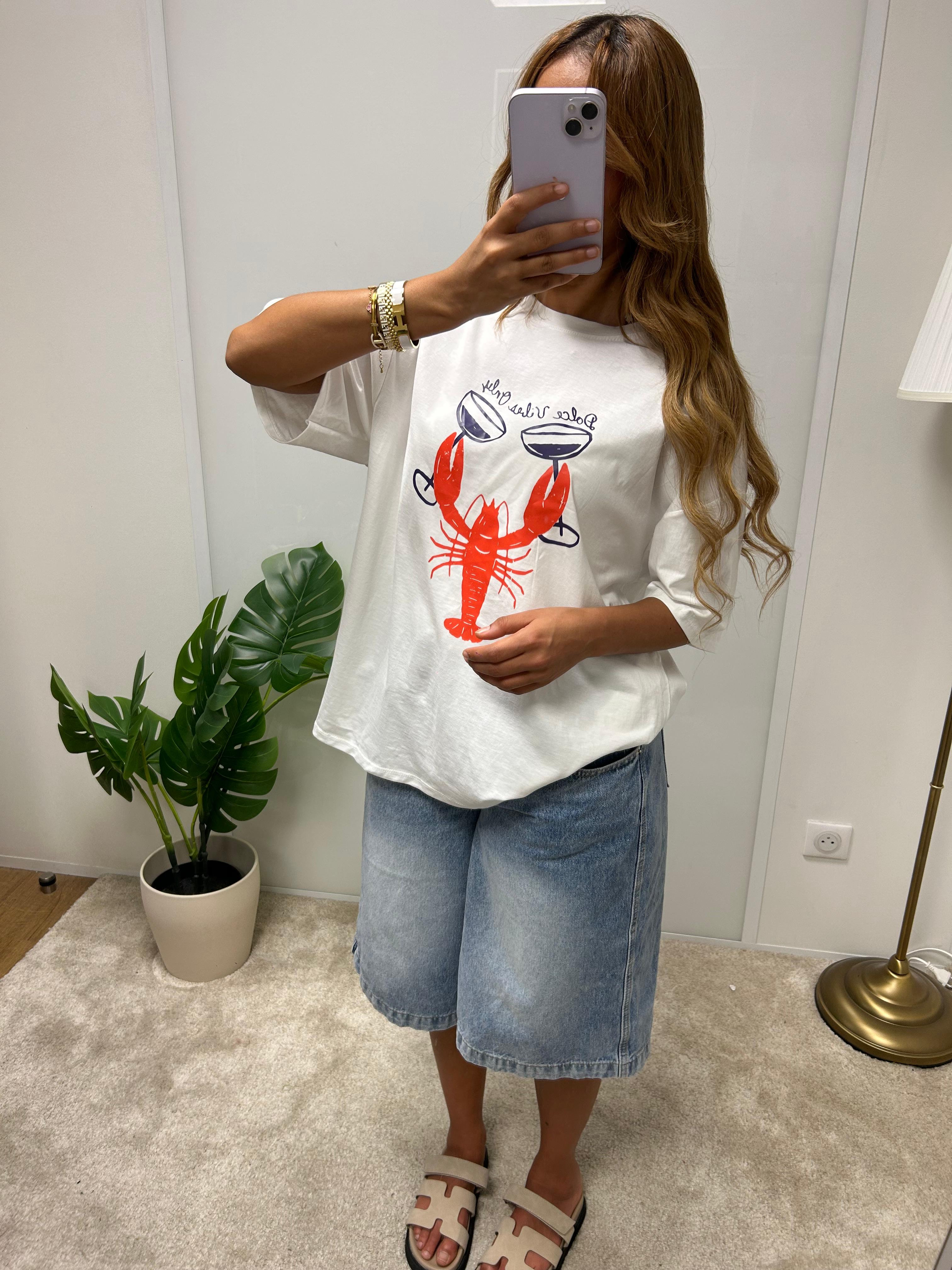 T-shirt crabe modèle 4