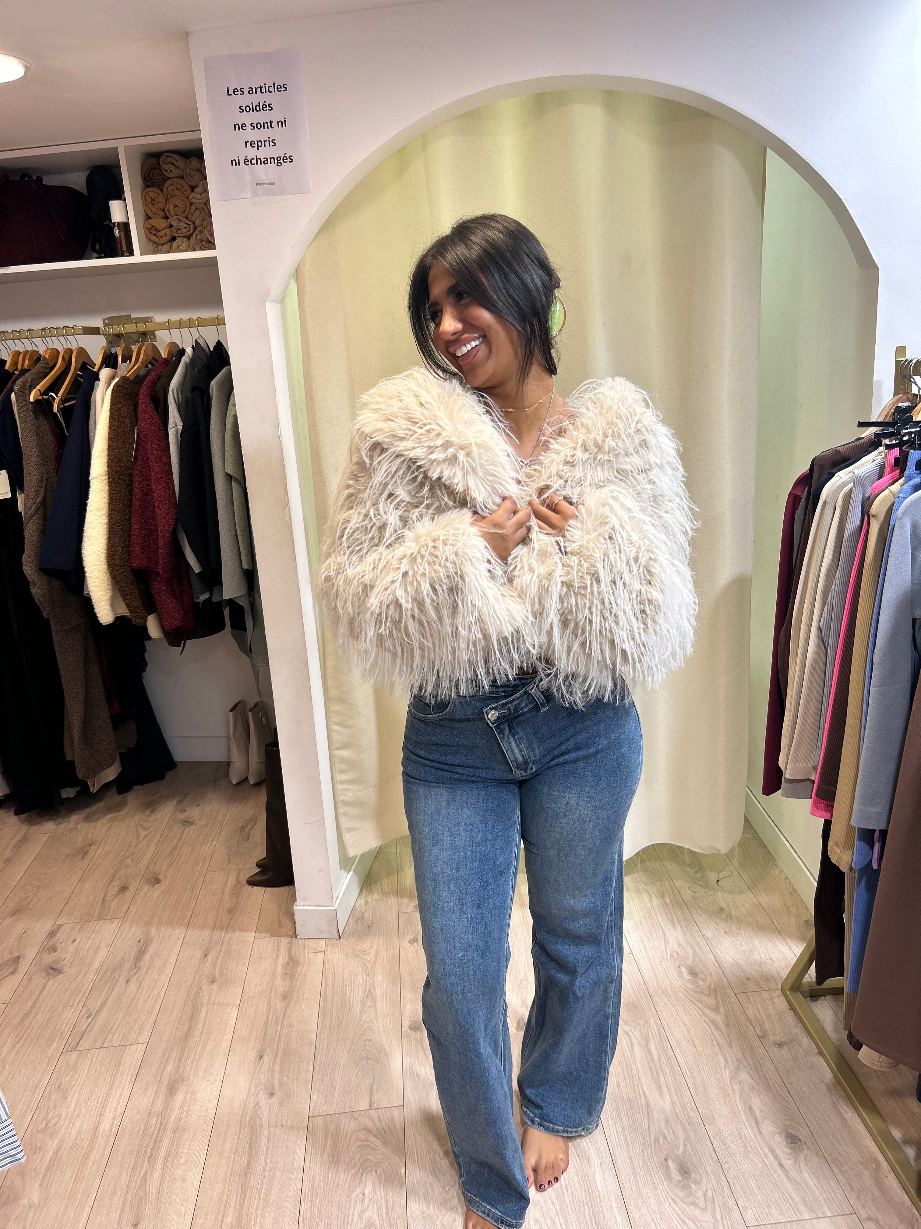 Fourrure Lucy beige(40968)