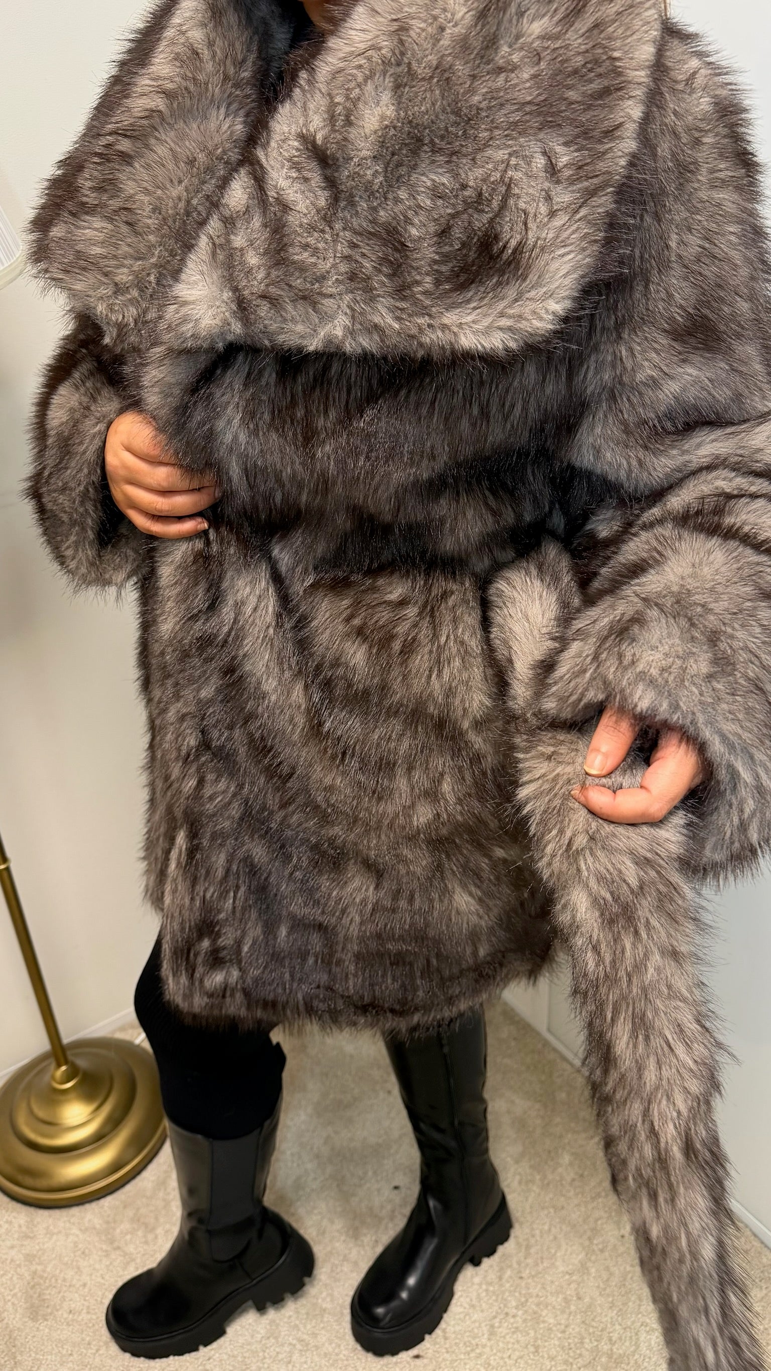 Fourrure Kenza Taupe