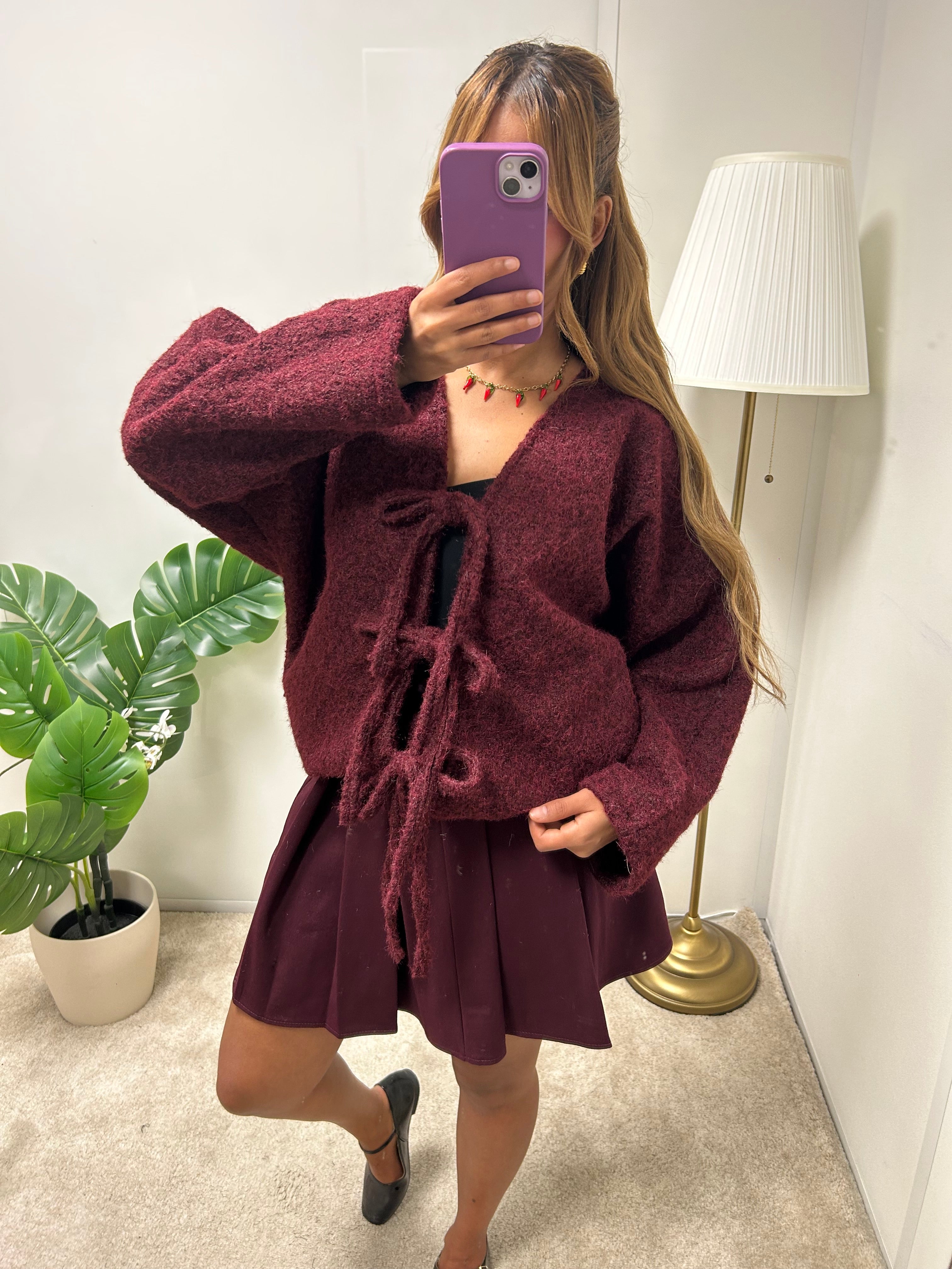 Gilet OMAYMA à noeud 🎀