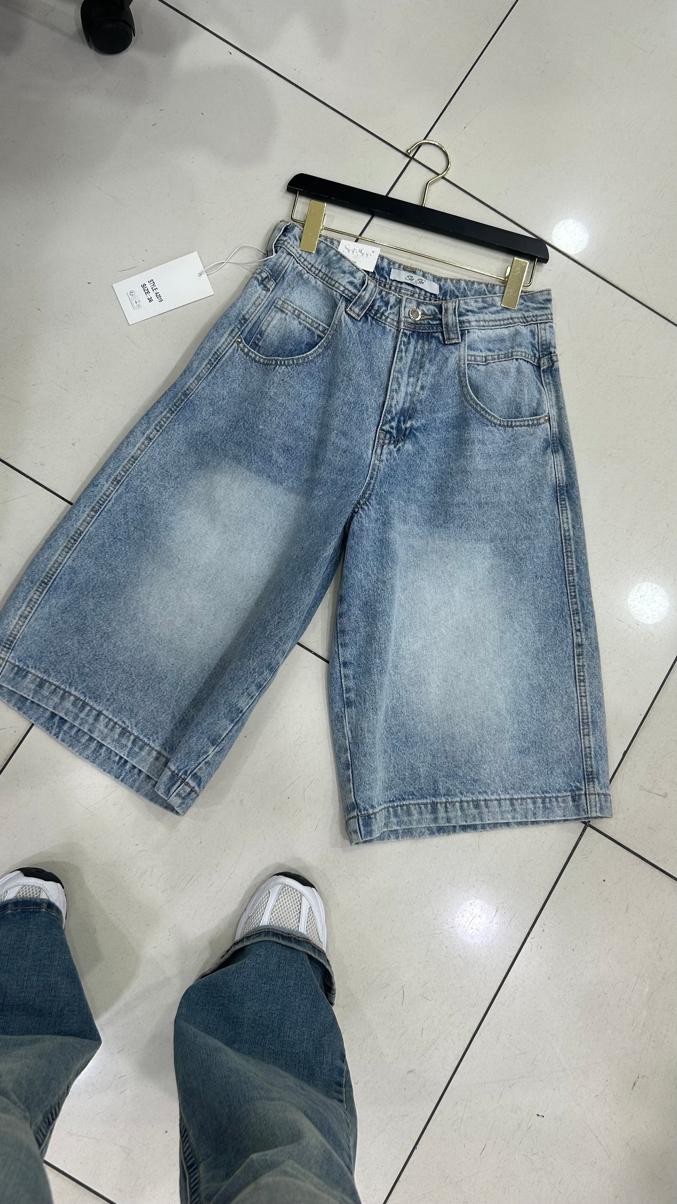 Bermuda en jeans