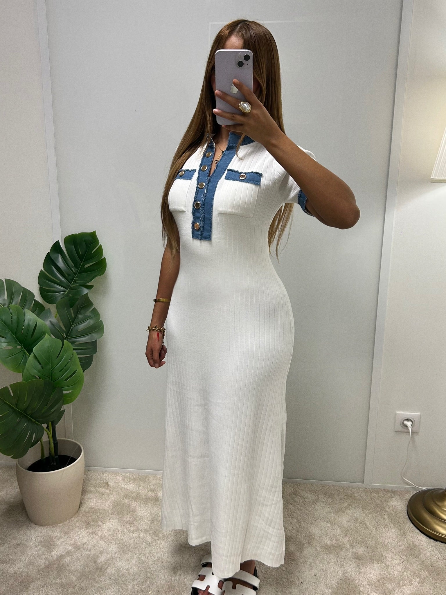 Robe Elina manches courtes