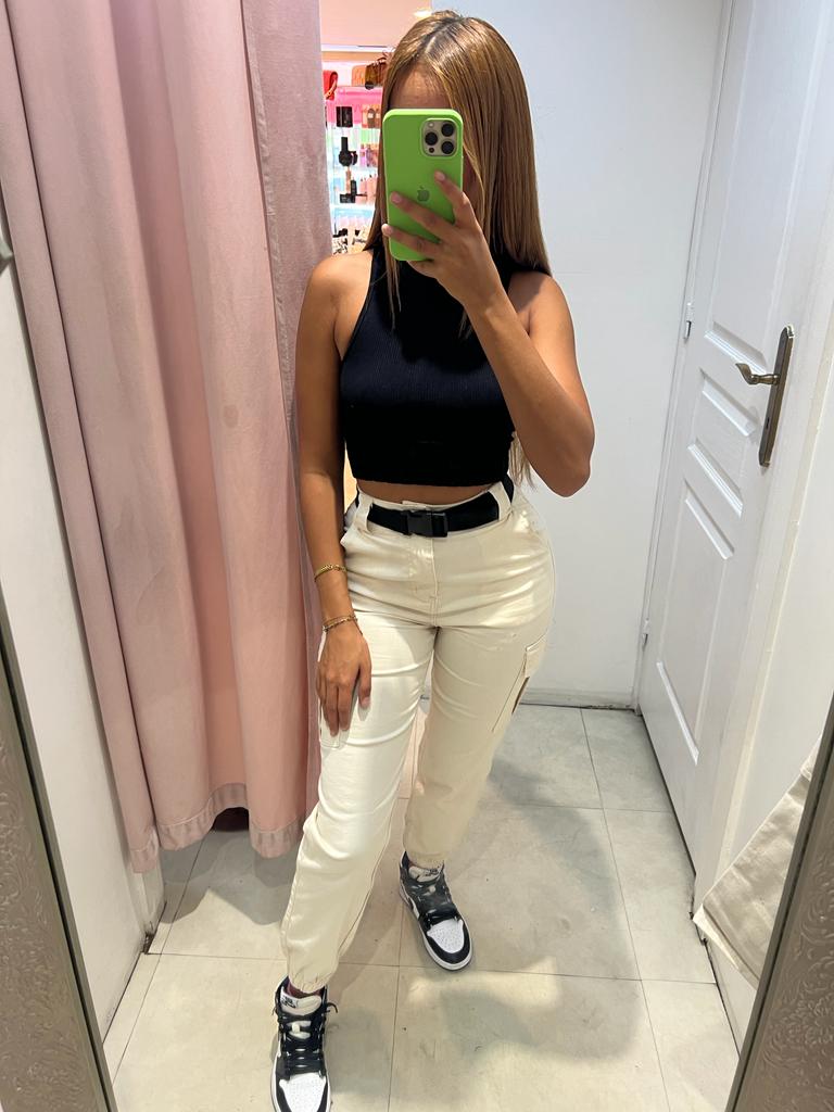 Cargo Safiya Beige clair