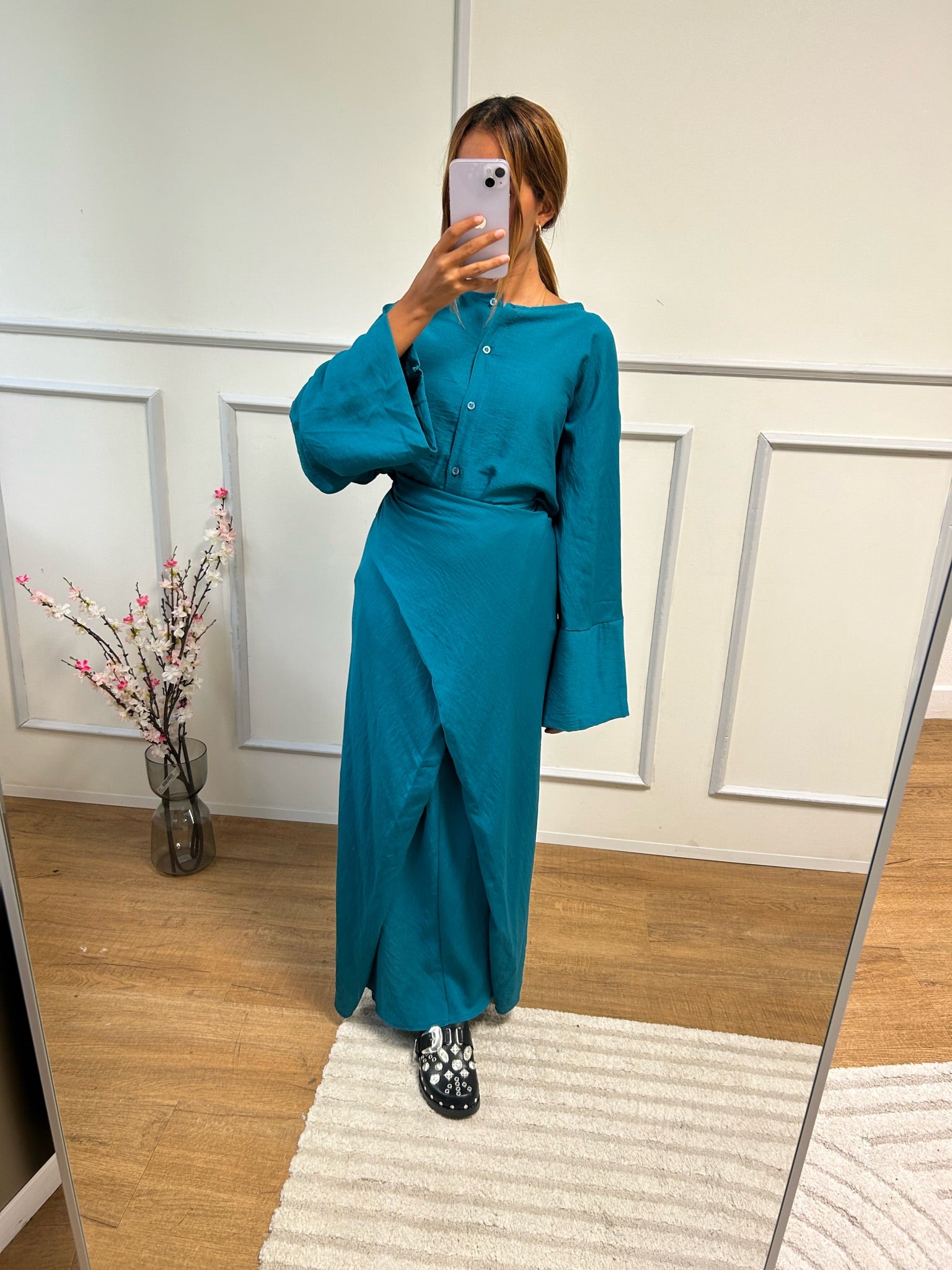 Ensemble LISA bleu canard