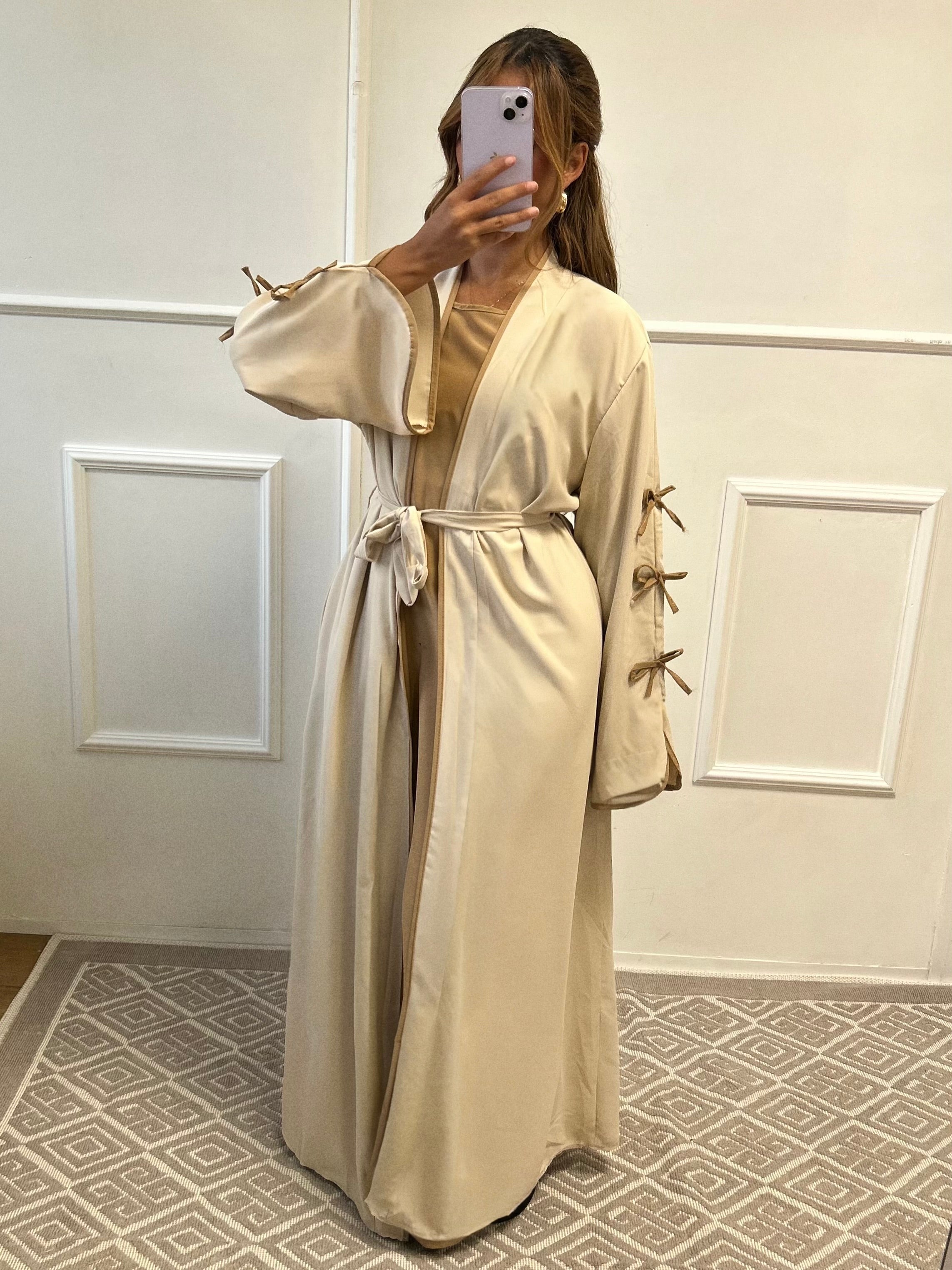 Abaya + kimono Cerise