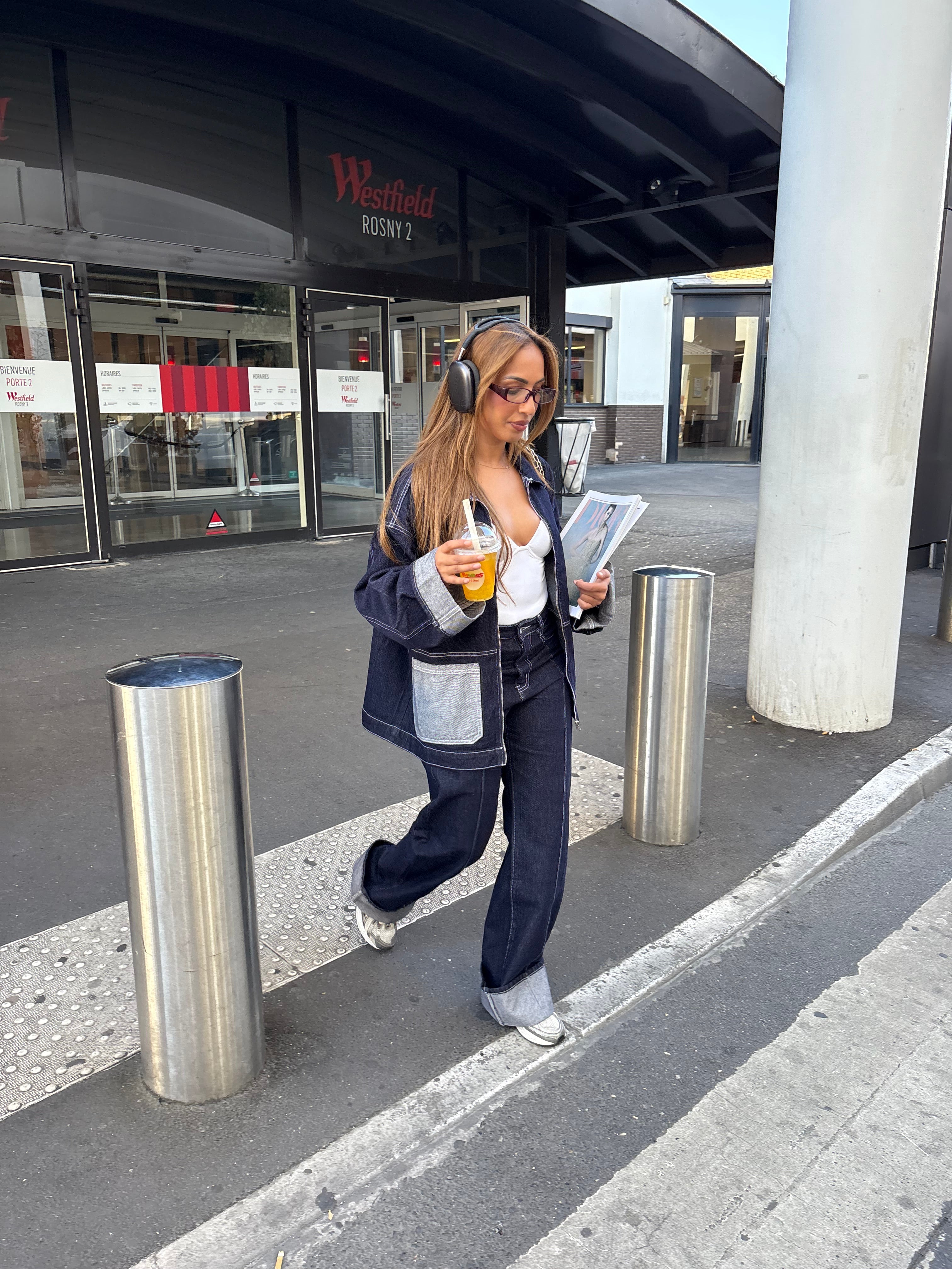 Veste en jeans retroussé MYMY