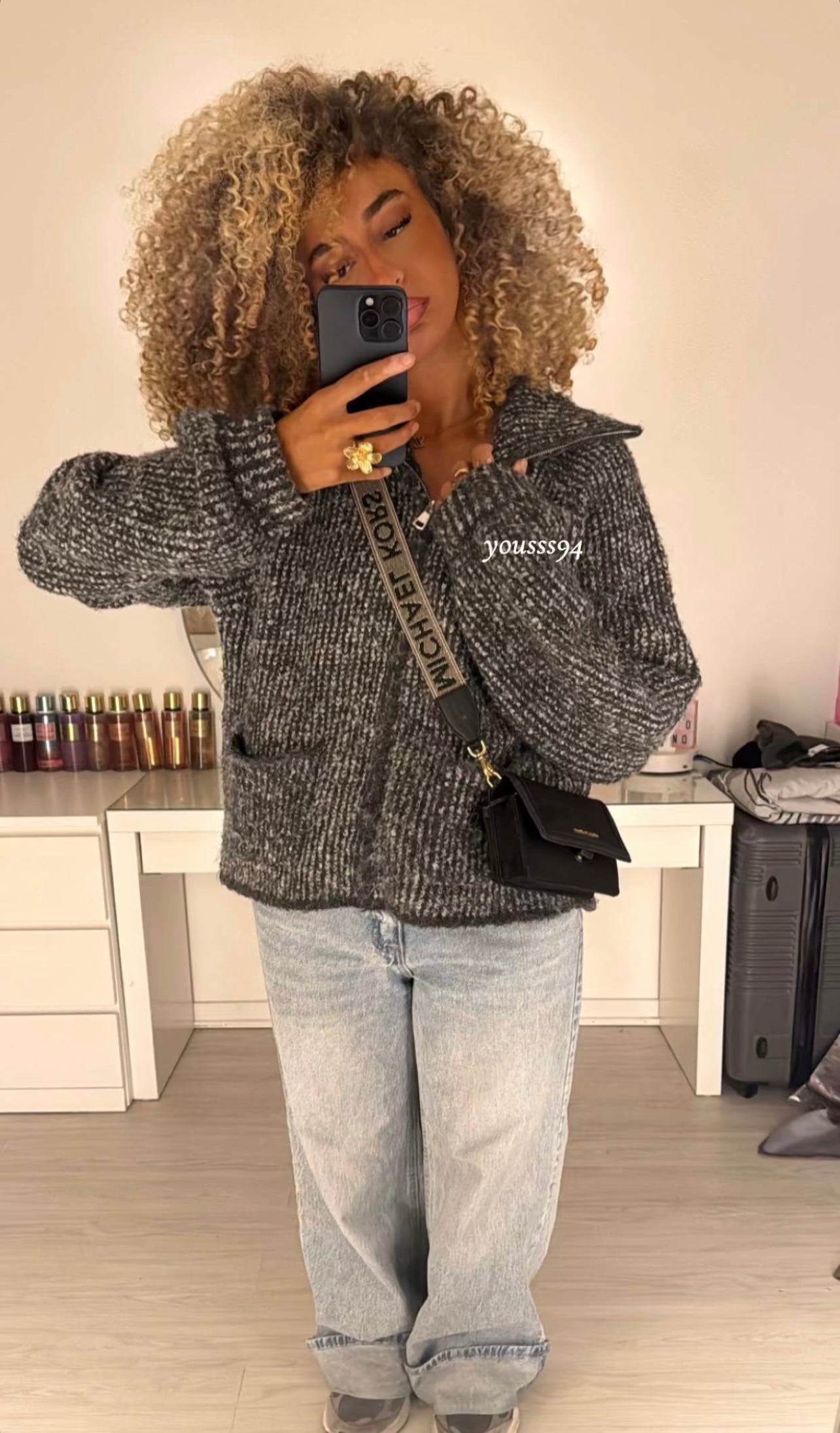 Cardigan zippé en maille côtelée NAYIA