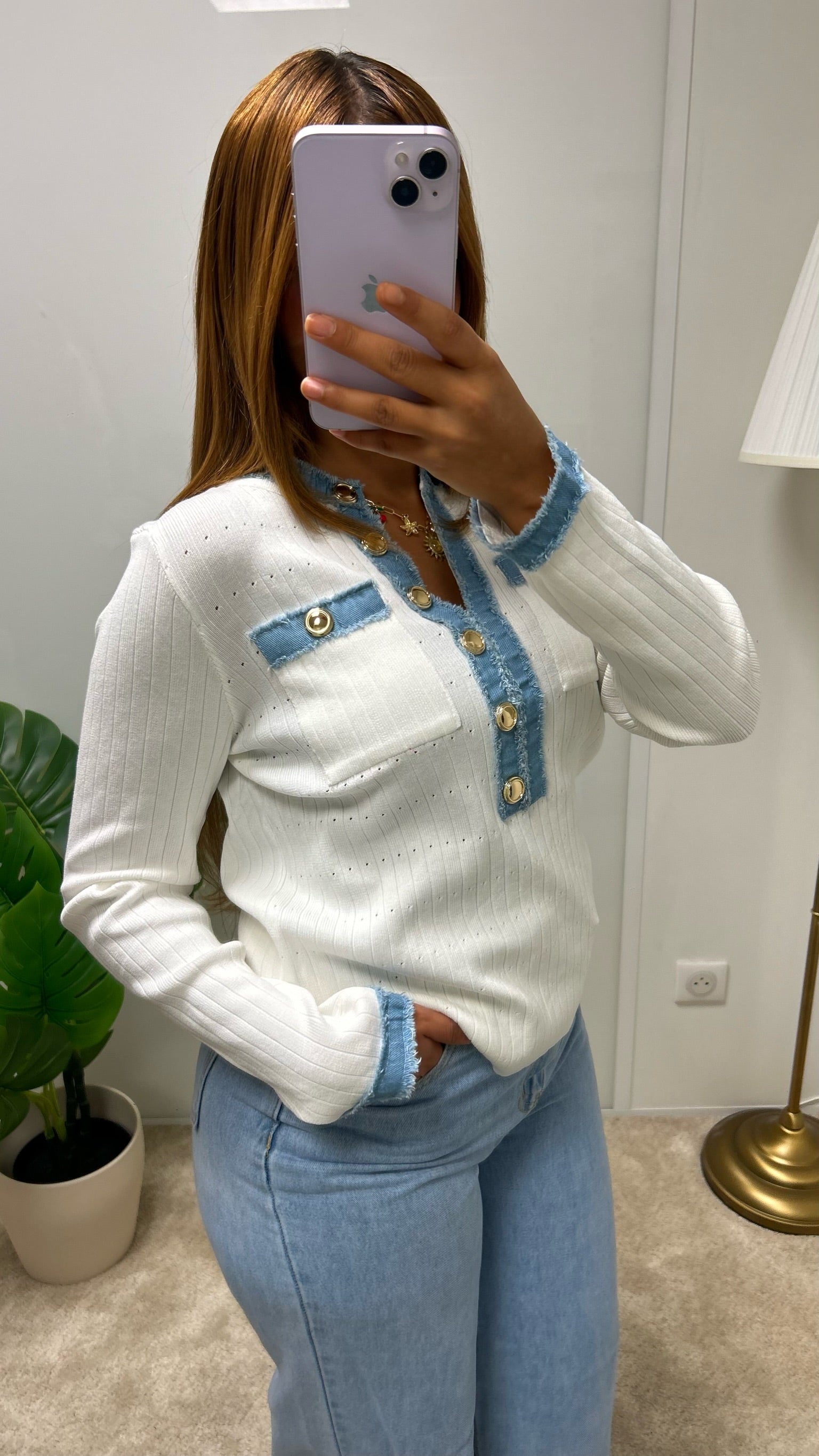 pull a detail denim  Aveline