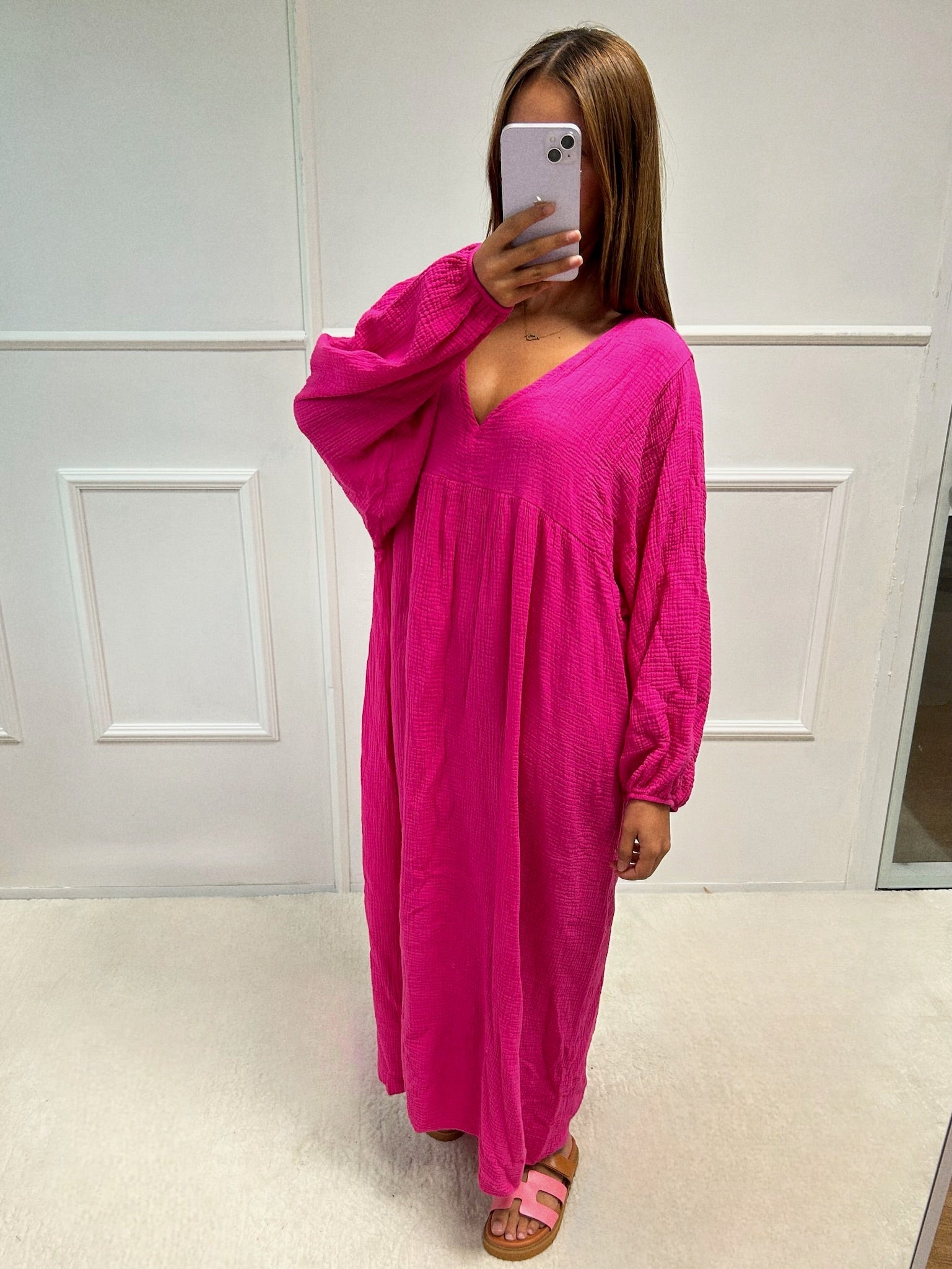 Robe Melanie gaz de coton