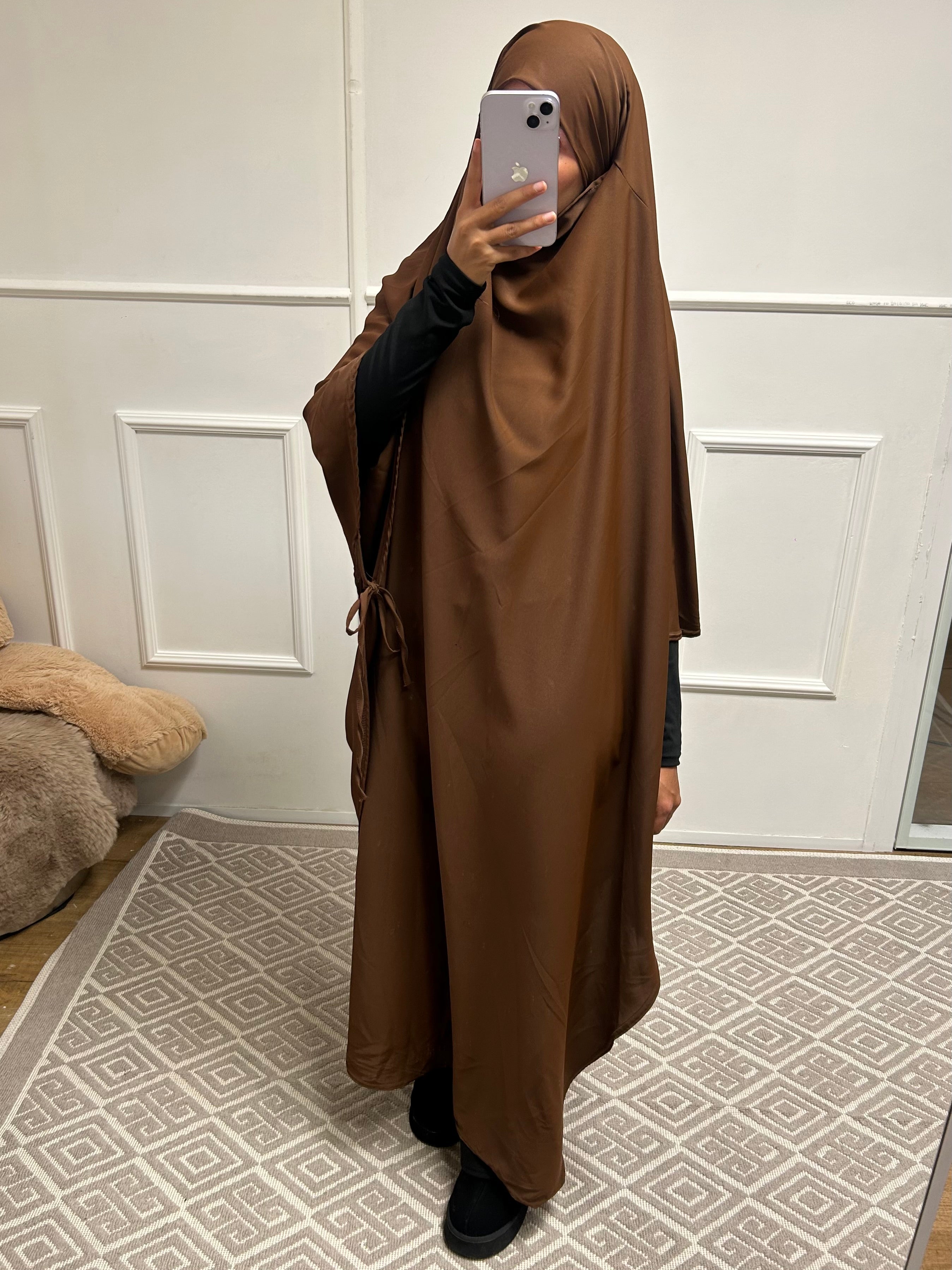 Abaya voile intégré Neyla