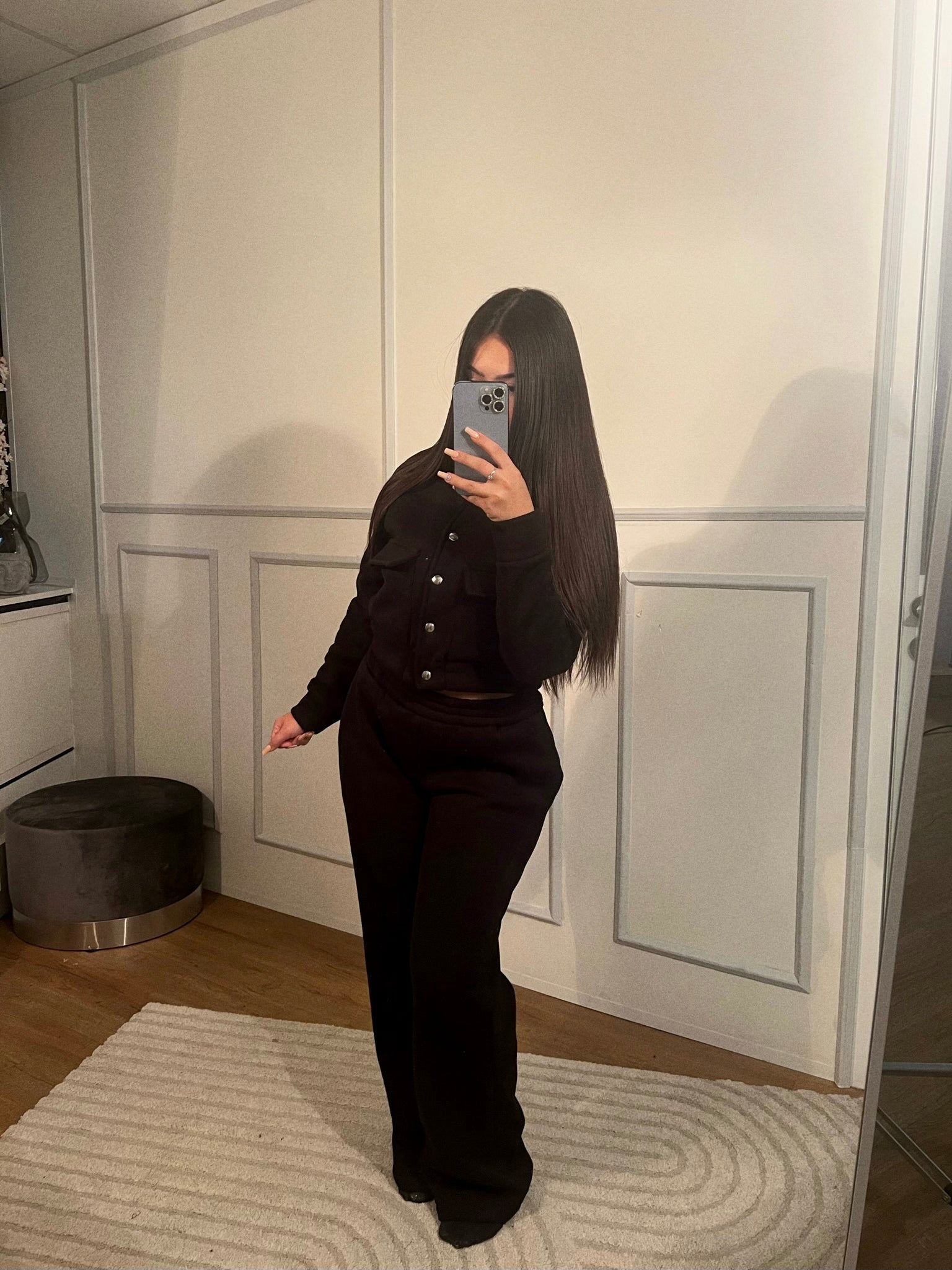 Ensemble Billie boutons [ Noir ]