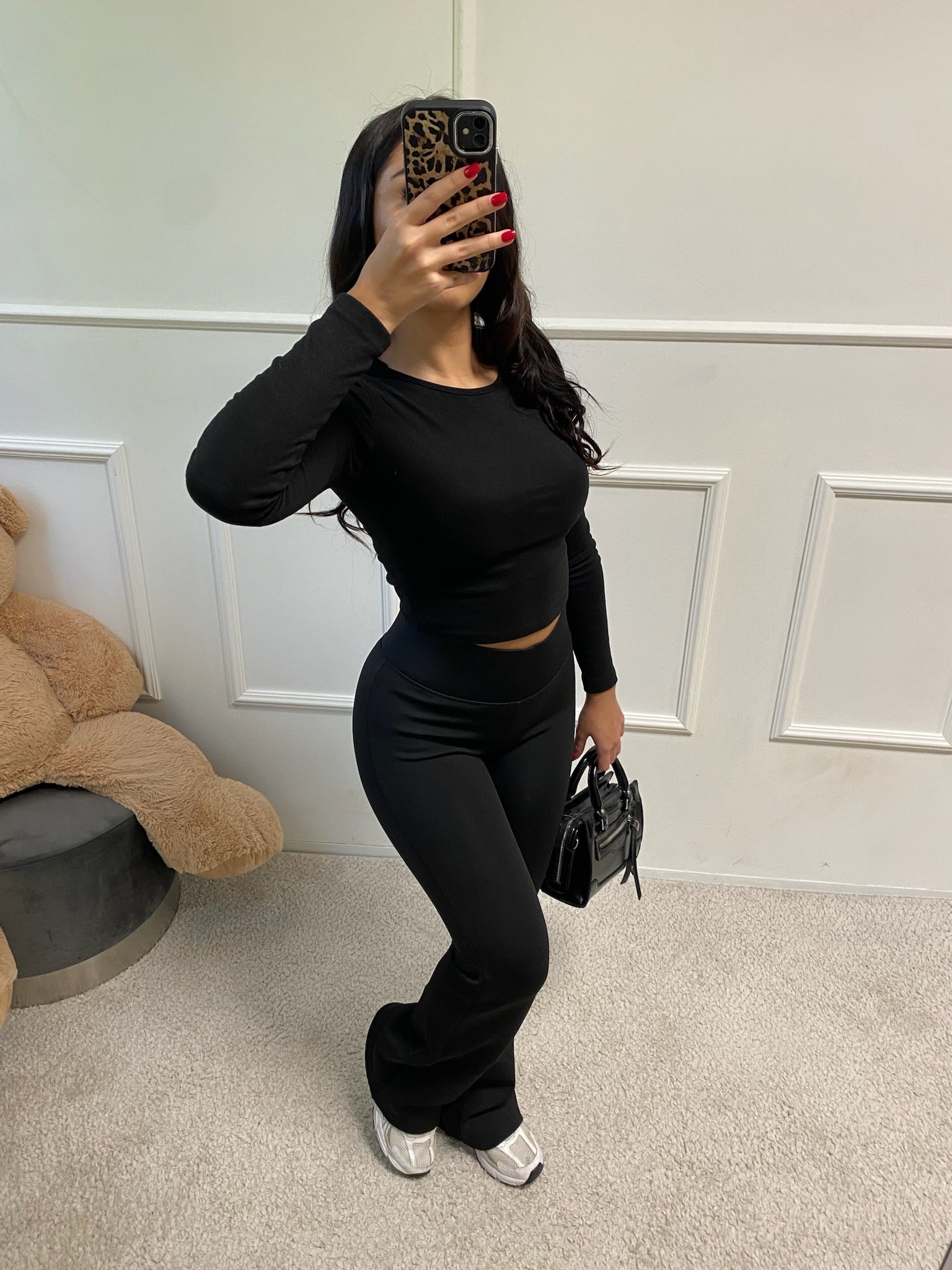 Pantalon flare molletonné polaire  3257