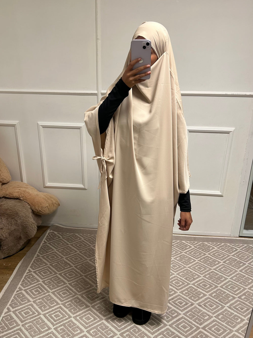 Abaya voile intégré Neyla