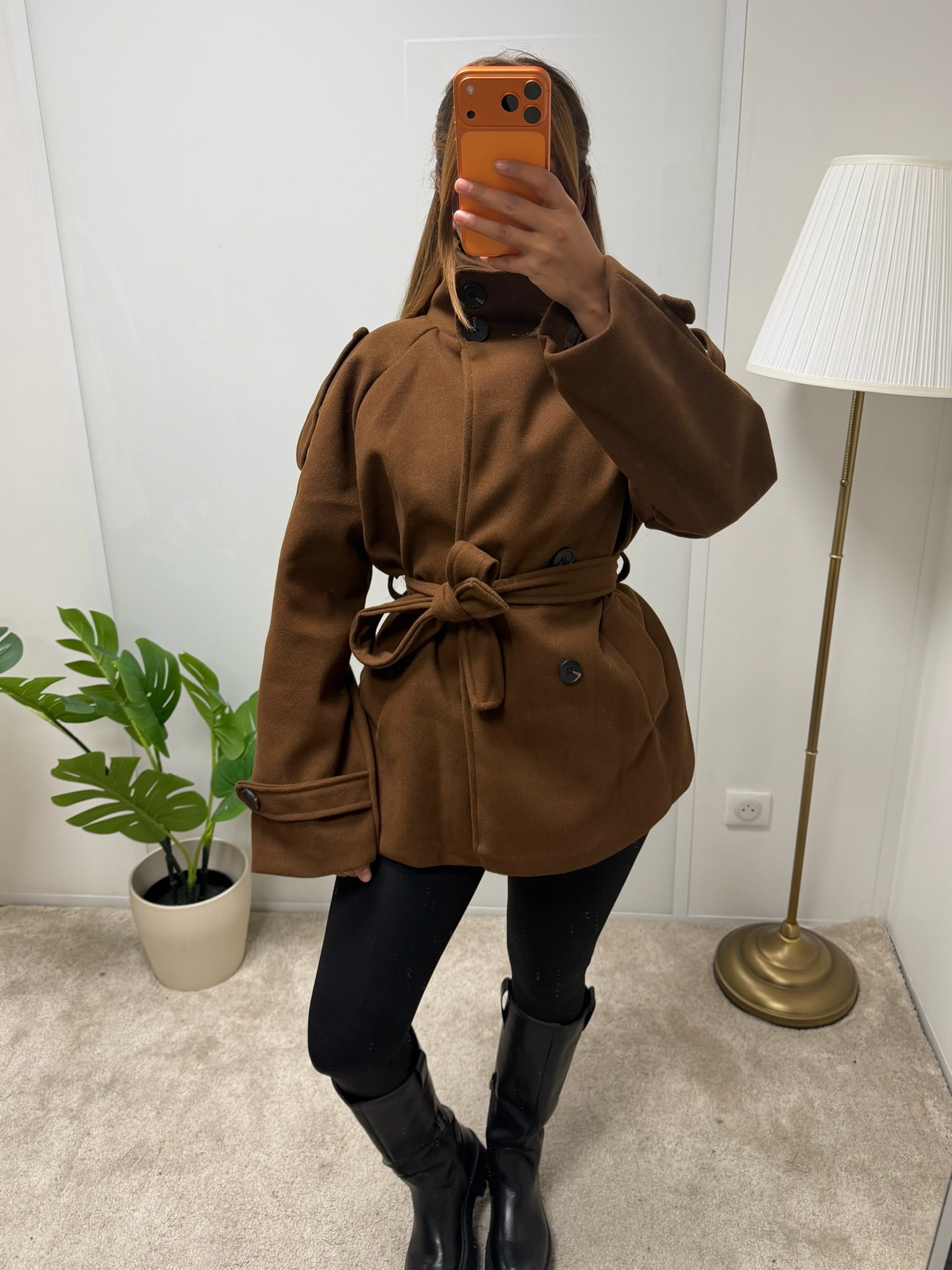 Manteau à col montant Sabrina