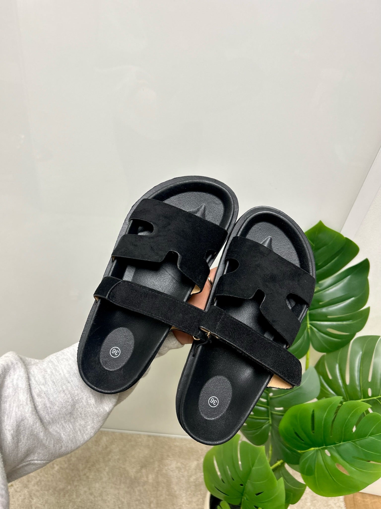 Claquette Mila en velours  [S0-42]