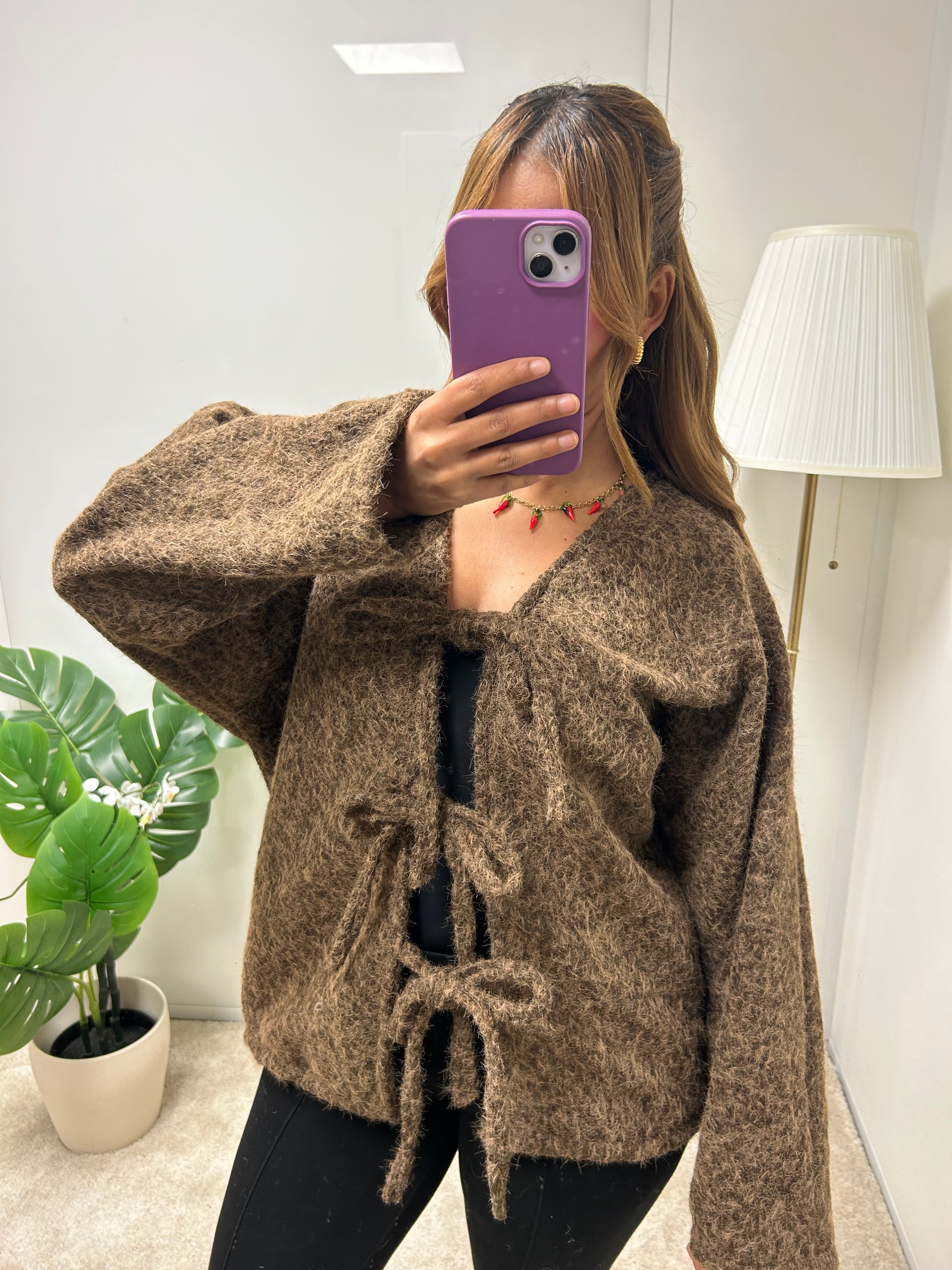 Gilet OMAYMA à noeud 🎀