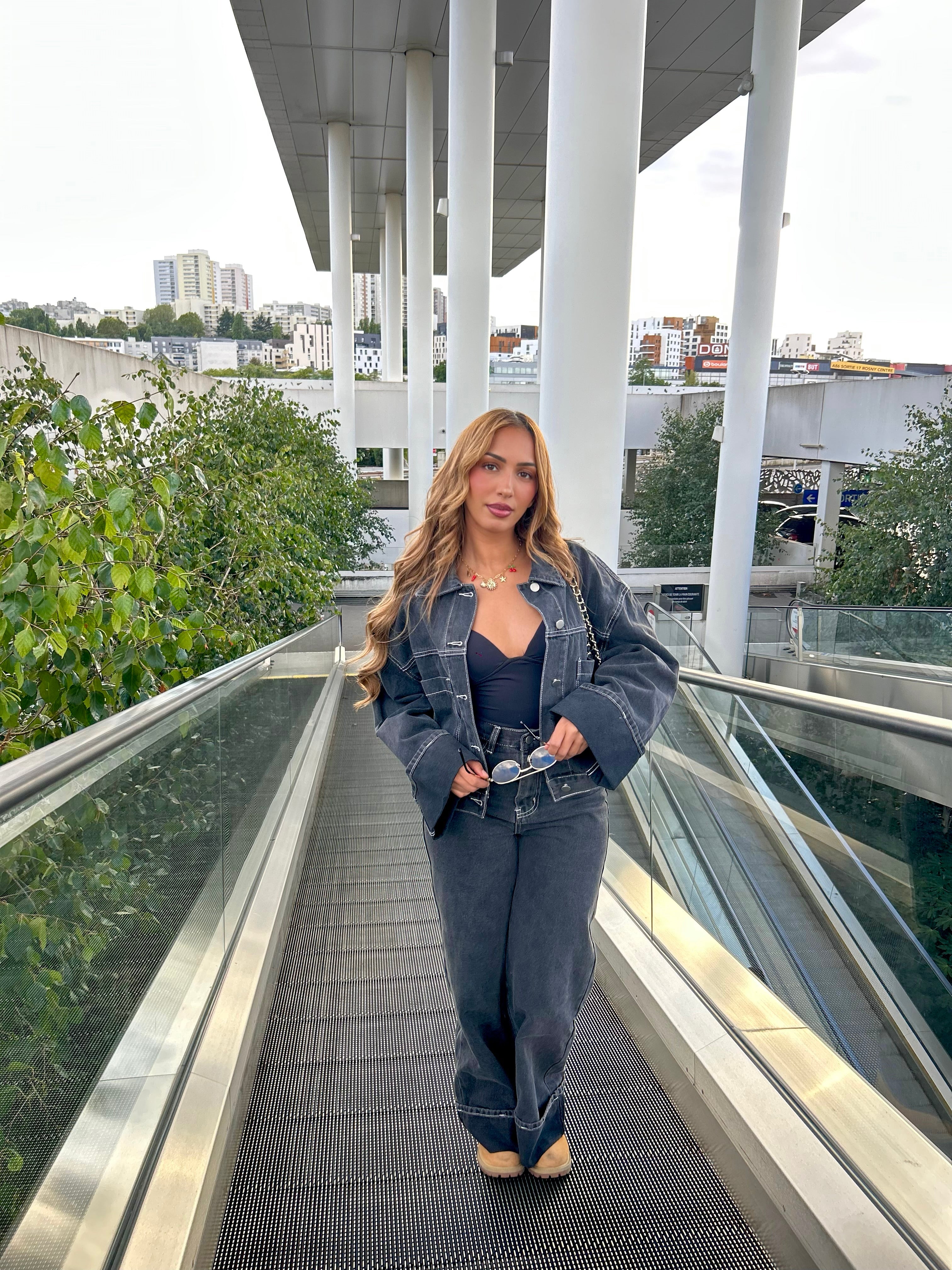 Jeans LÉNA (gris foncé)