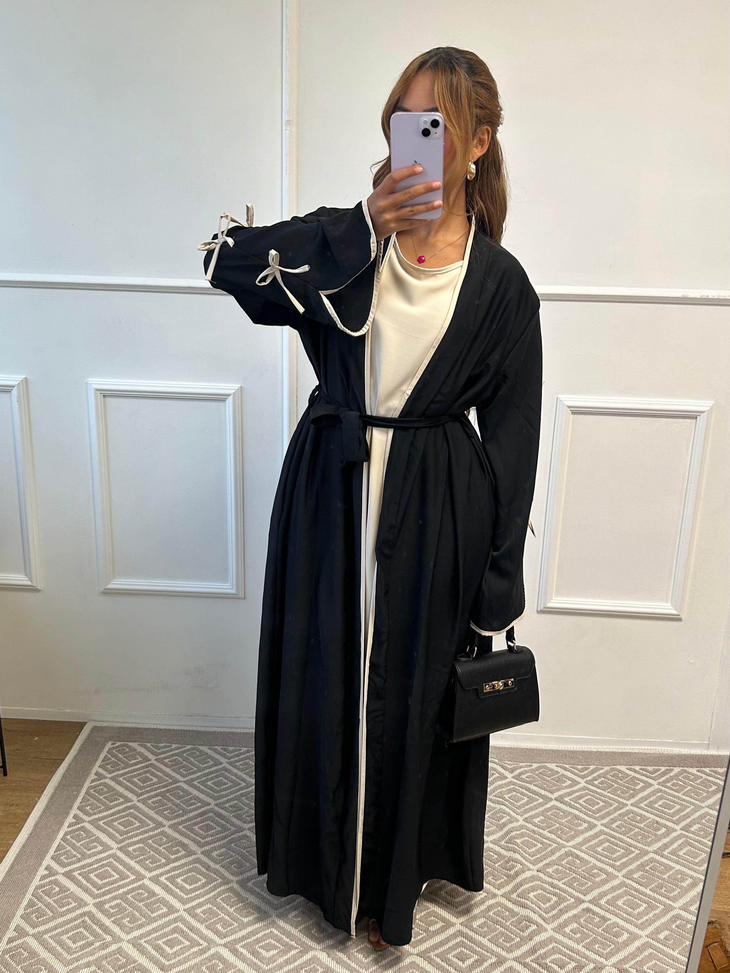 Abaya + kimono Cerise