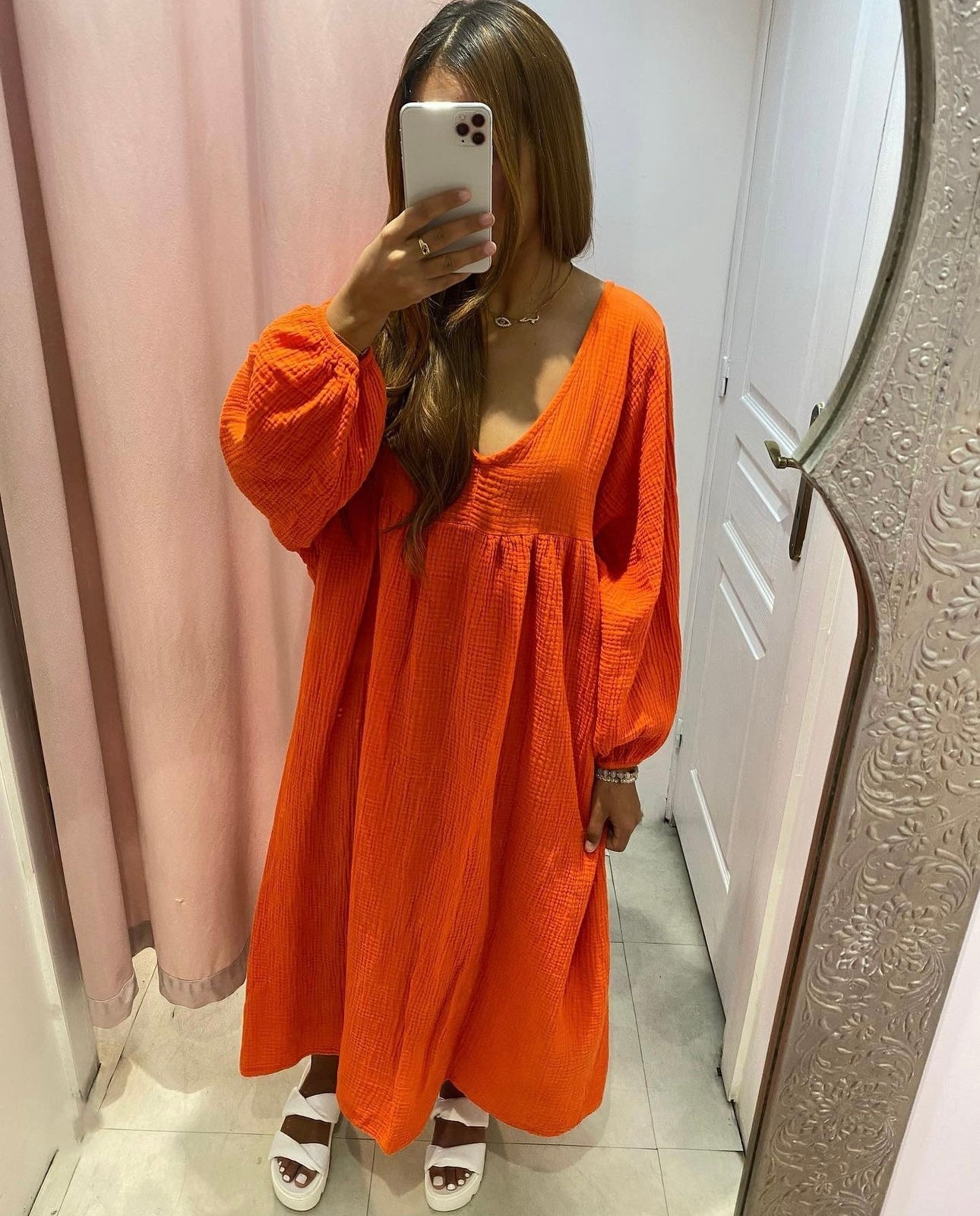 Robe Melanie gaz de coton