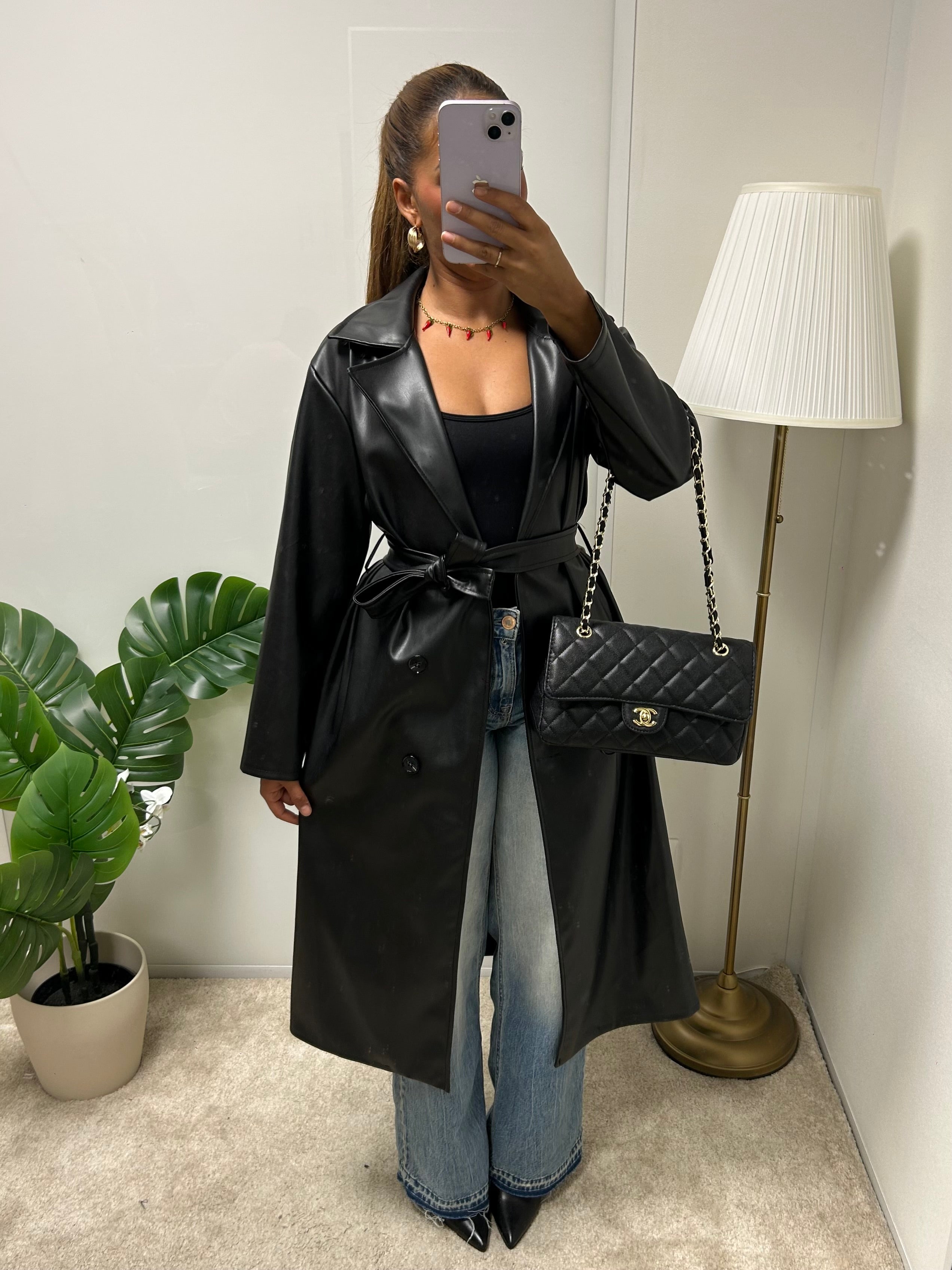 Trench cuir Salima