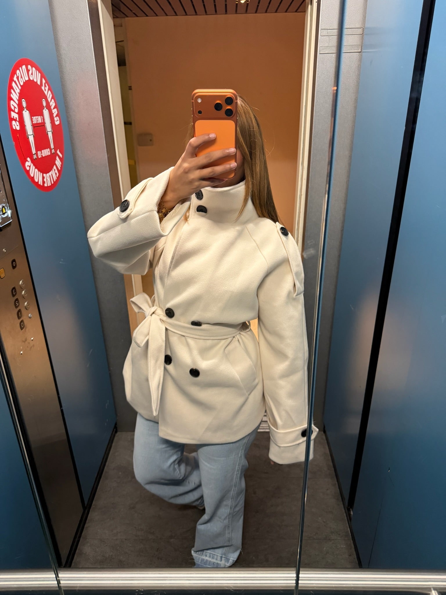 Manteau à col montant Sabrina