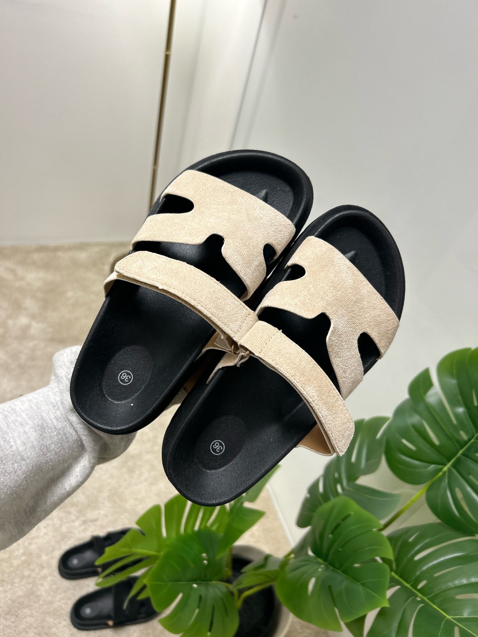 Claquette Mila en velours  [S0-42]