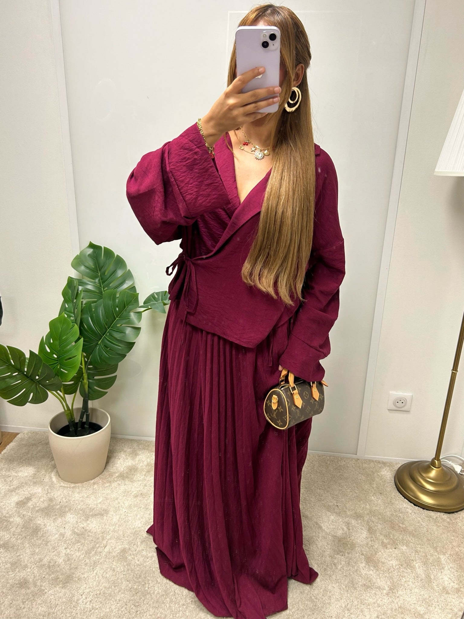 Ensemble Elizabeth ( jupe + kimono )