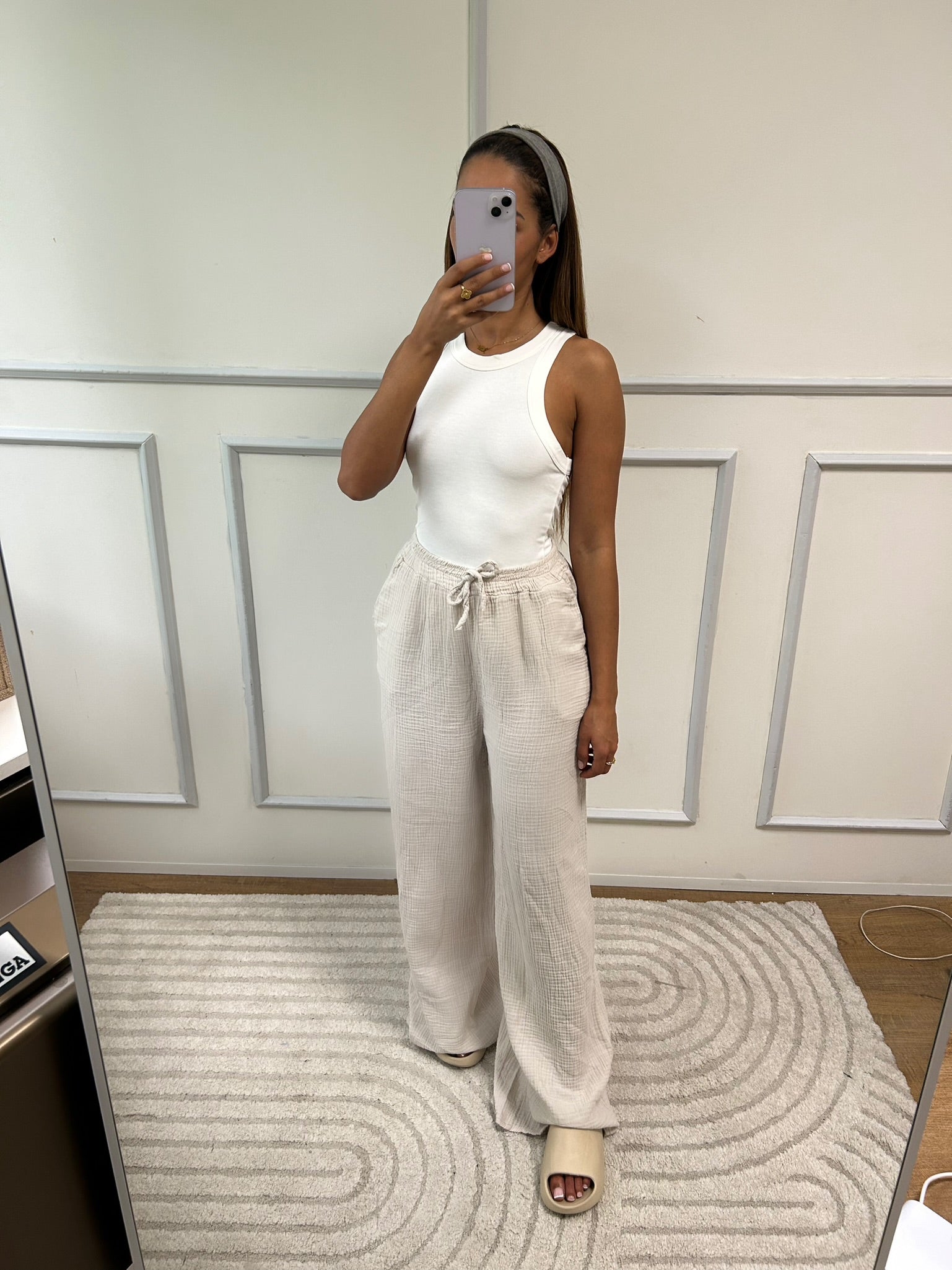 Pantalon Melanie Gaz de coton