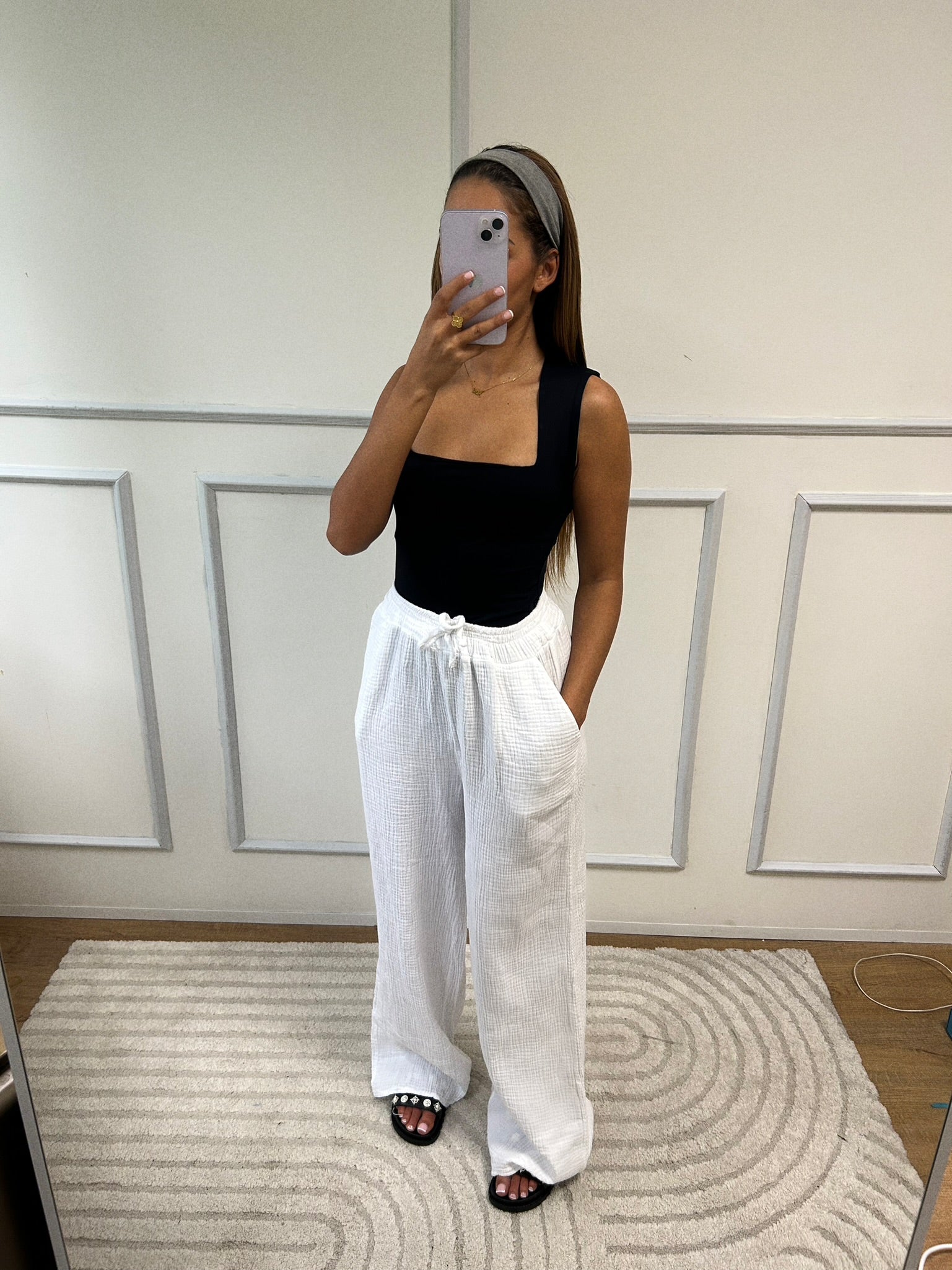 Pantalon Melanie Gaz de coton