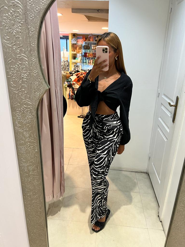 Pantalon Pauline zèbre