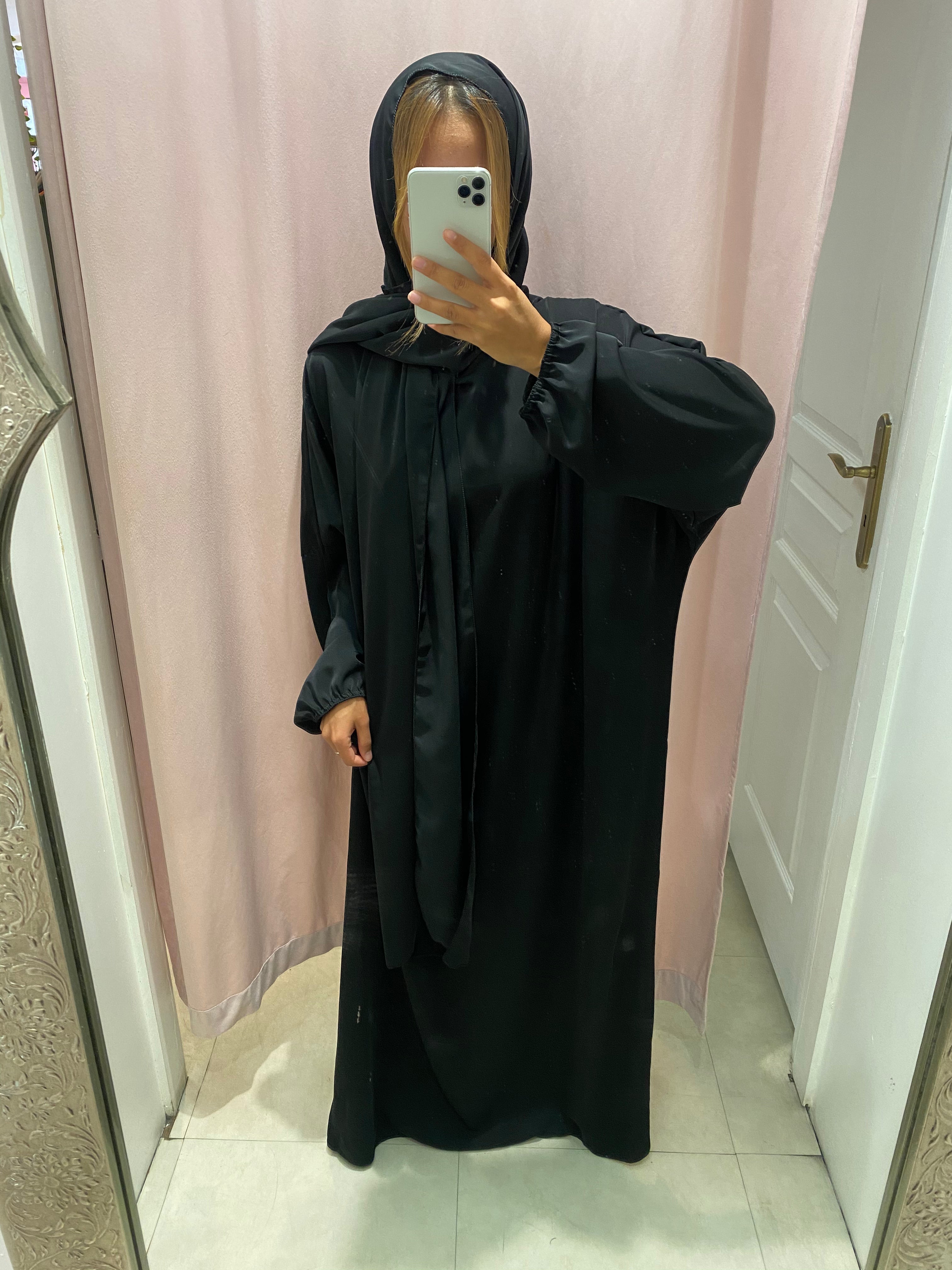 Abaya Iliana foulard intégré