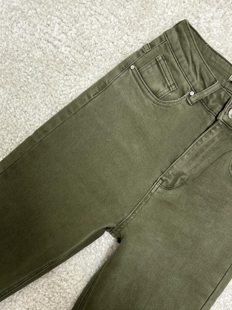 Jeans Slim basique kaki [ A597 ]